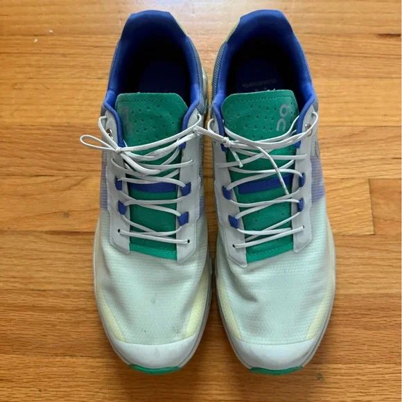 On Running Cloudstratus Light Blue and Green Shoes display picture 1